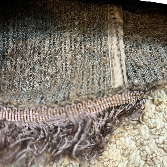 Ladies MonoReno Brand Brown Sequin Detail Zipper Front Cardigan Size Small - Picture 4 of 16